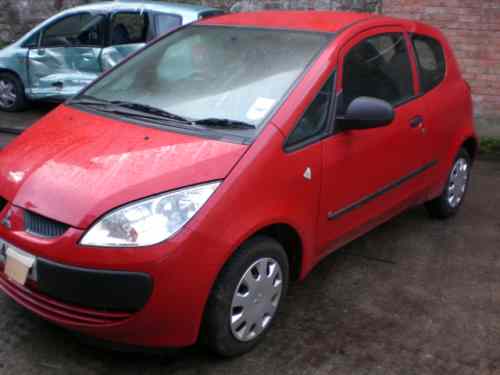 Mitsubishi Colt Door Front Passengers Side -  - Mitsubishi Colt 2004 Petrol 1.1L Manual 5 Speed 3 Door Electric Mirrors, Electric Windows Front, Wheels 14 inch, Red